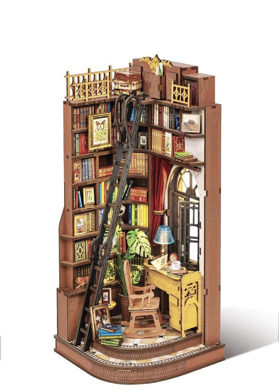 Rolife Silent Corner Study Book Nook Kit 3D Wooden Model Craft Kit TGE02 NEW